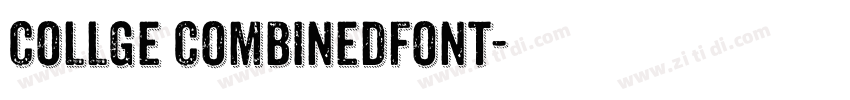 Collge CombinedFont字体转换